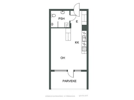 Rental Oulu Alppila 1 room