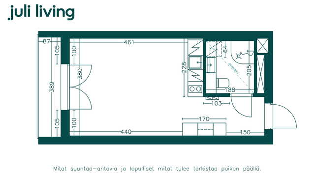 Rental Espoo Nöykkiö 1 room