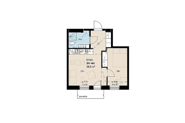 Rental Tampere Takahuhti 2 rooms