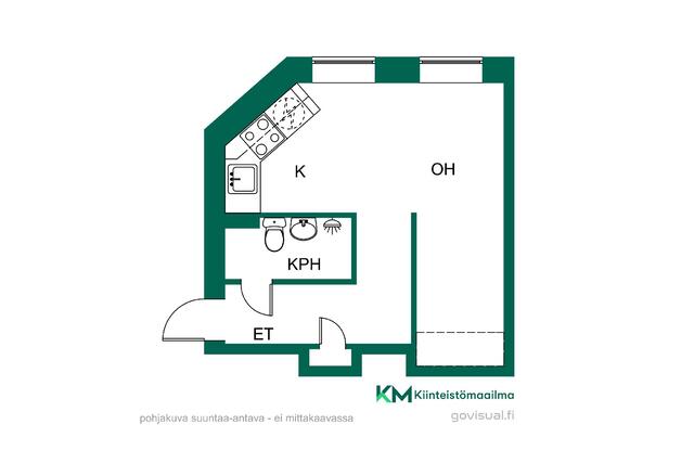 Vuokra-asunto Helsinki Etu-Töölö Yksiö