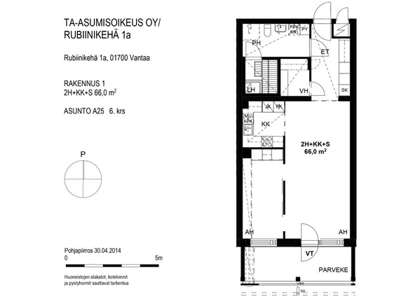 Asumisoikeusasunto Vantaa Kivistö Kaksio
