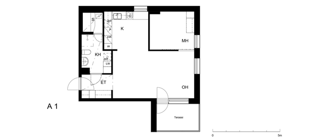 Rental Helsinki Vuosaari 2 rooms A  1  Kaivonkatsojantie 8 A 1
