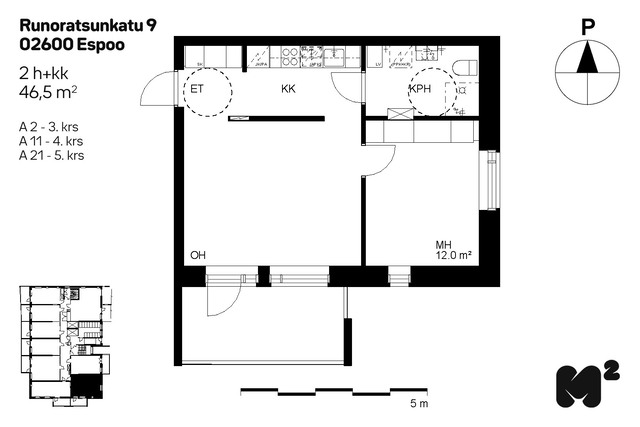 Rental Espoo Vermonniitty 2 rooms