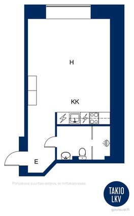 Rental Helsinki Kallio 1 room Yleiskuva