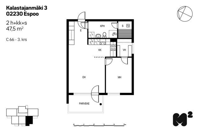 Vuokra-asunto Espoo Matinkylä Kaksio