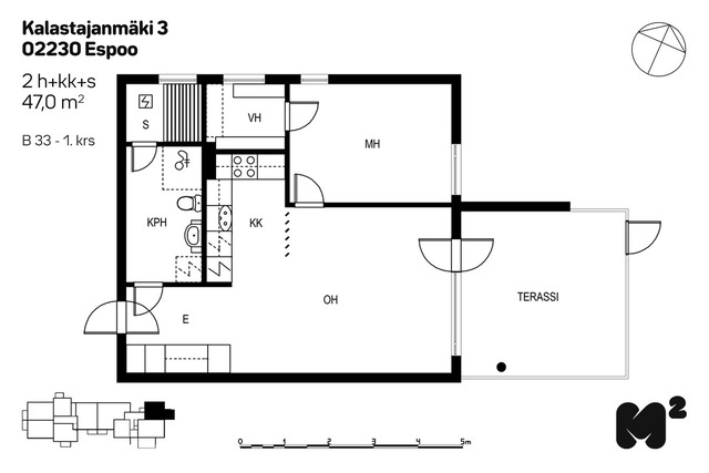 Vuokra-asunto Espoo Matinkylä Kaksio