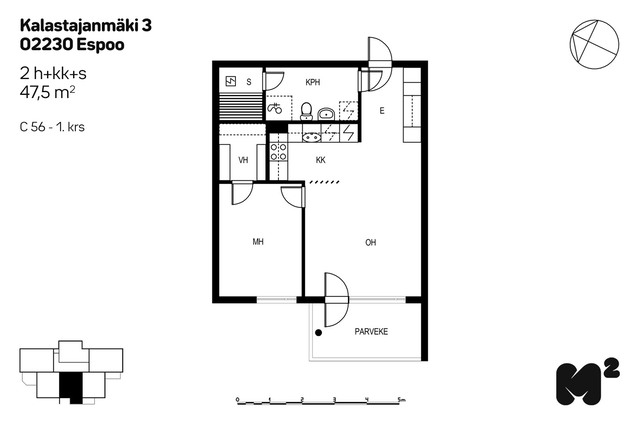 Vuokra-asunto Espoo Matinkylä Kaksio