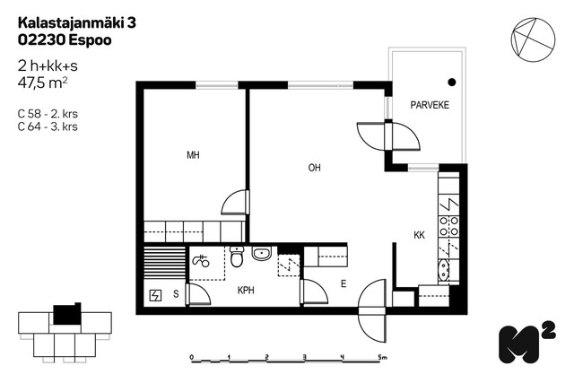 Vuokra-asunto Espoo Matinkylä Kaksio