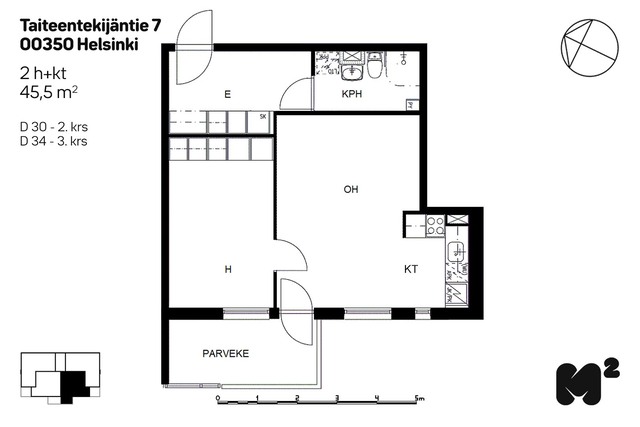 Rental Helsinki Munkkivuori 2 rooms