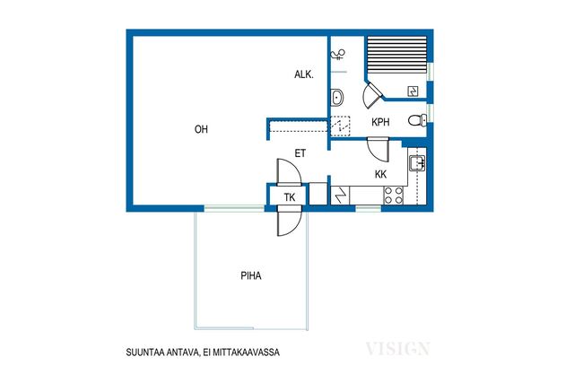 Vuokra-asunto Vantaa Viertola Yksiö Omalla pihalla  ja saunalla varustettu koti rauhallisella sijainnilla.