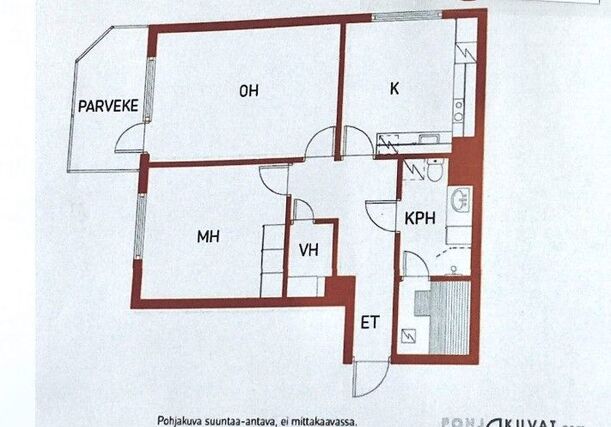 Rental Riihimäki Peltosaari 2 rooms