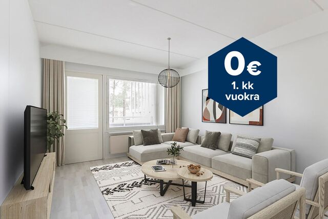 Vuokra-asunto Oulu Kaijonharju 3 huonetta