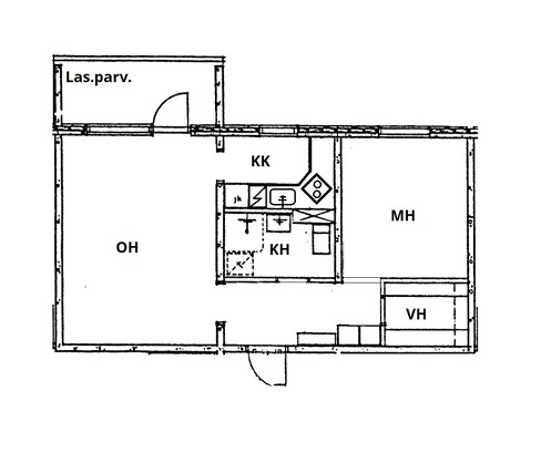 Rental Jyväskylä Kivistö 2 rooms