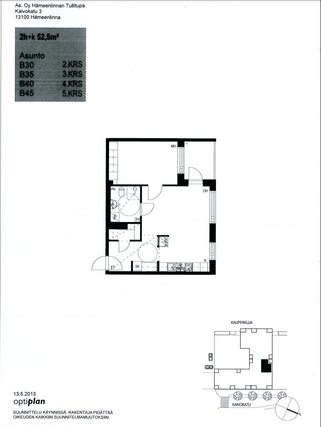 Rental Hämeenlinna Keskusta 2 rooms -
