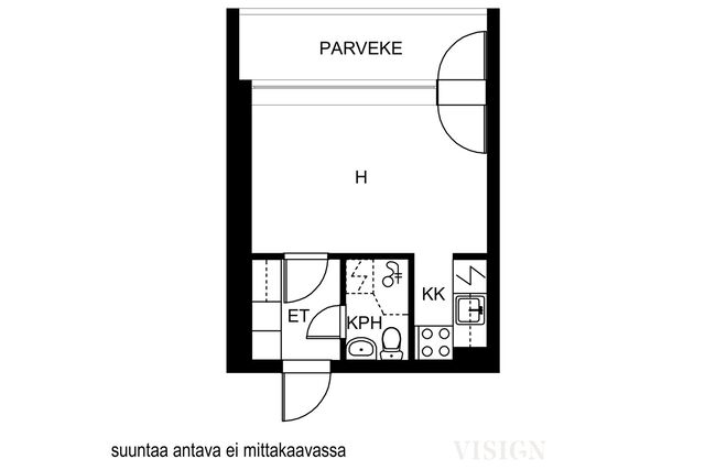 Vuokra-asunto Vantaa Korso Yksiö