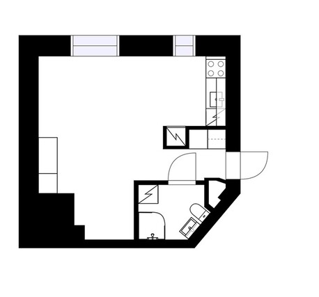 Rental Helsinki Kallio 1 room Julkisivu