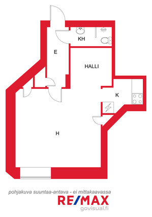 Rental Helsinki Kallio 1 room Yleiskuva