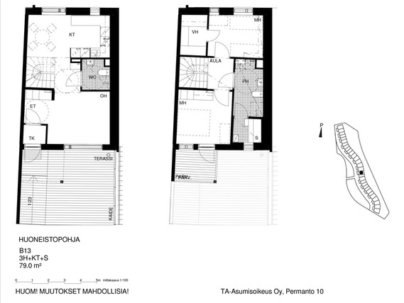 Asumisoikeusasunto Helsinki Vuosaari 3 huonetta