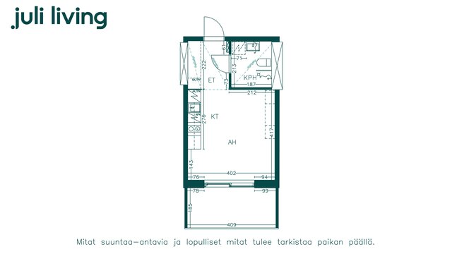 Vuokra-asunto Helsinki Herttoniemi Yksiö