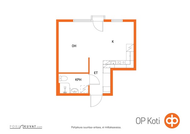 Vuokra-asunto Rovaniemi Katajaranta Yksiö