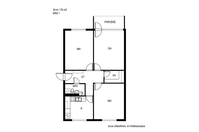 Rental Lohja Virkkala 3 rooms Kampanja