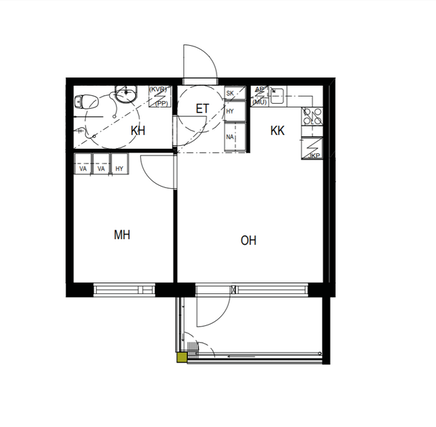 Rental Tampere Pohtola 2 rooms
