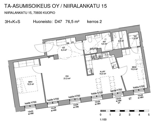 Asumisoikeusasunto Kuopio Niirala 3 huonetta