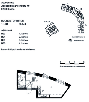 Asumisoikeusasunto Espoo Saunalahti Yksiö
