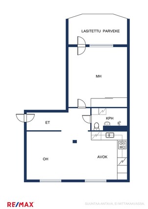 Rental Vantaa  2 rooms Yleiskuva