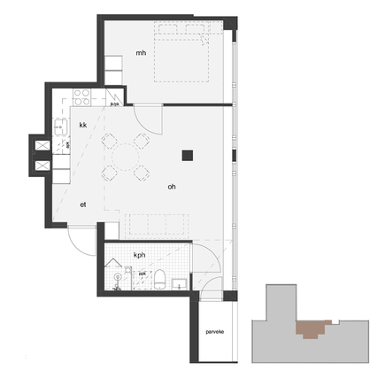 Rental Pieksämäki Keskusta 2 rooms
