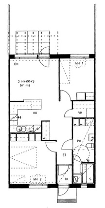 Right of occupancy apartment Nurmijärvi Kirkonkylä 3 rooms