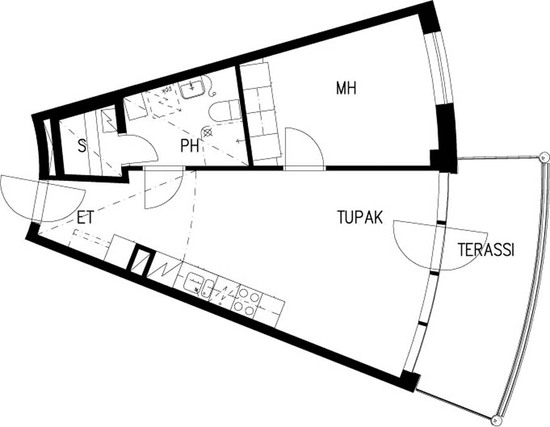 Asumisoikeusasunto Oulu Hiironen Kaksio