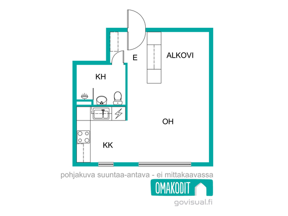 Vuokra-asunto Kouvola Kuusankoski Yksiö
