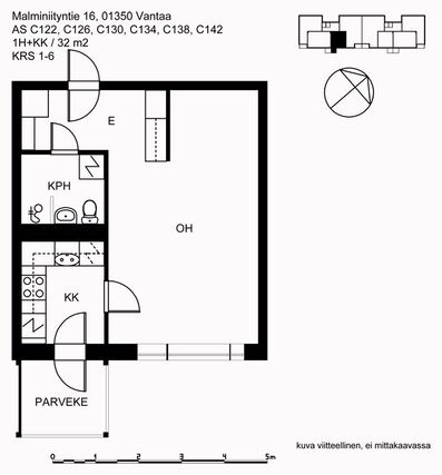 Rental Vantaa Malminiitty 1 room