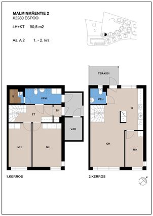 Asumisoikeusasunto Espoo Malminmäki 4 huonetta