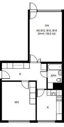 Rental Rovaniemi Korkalovaara 2 rooms Julkisivu