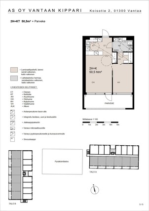 Rental Vantaa Viertola 2 rooms Julkisivukuva