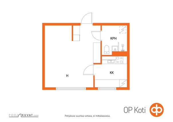 Rental Mänttä-Vilppula Kukkarokivi 1 room Kukkarokivenkatu 5
