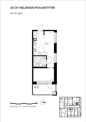 Rental Helsinki Munkkivuori 2 rooms 6 kk sitoutuminen