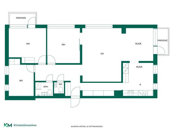 Rental Helsinki Kallio 4 rooms