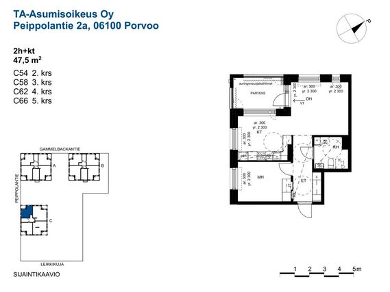 Asumisoikeusasunto Porvoo Näsi Kaksio