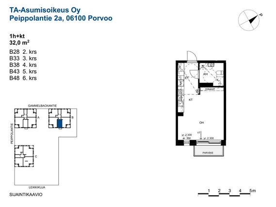 Asumisoikeusasunto Porvoo Näsi Yksiö