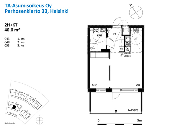 Asumisoikeusasunto Helsinki Kaarela Kaksio