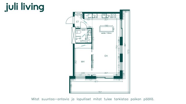 Rental Helsinki Herttoniemi 2 rooms