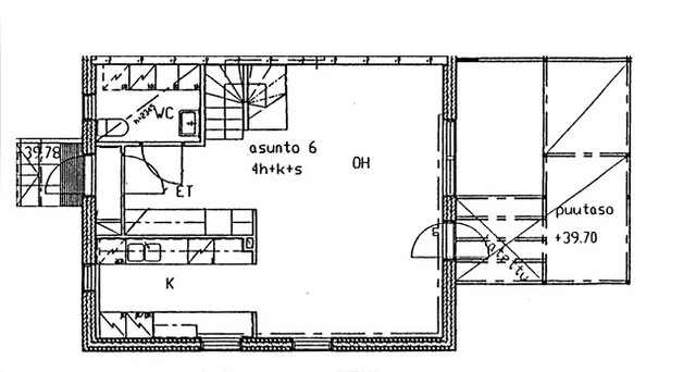 Right of occupancy apartment Espoo Mankkaa 4 rooms