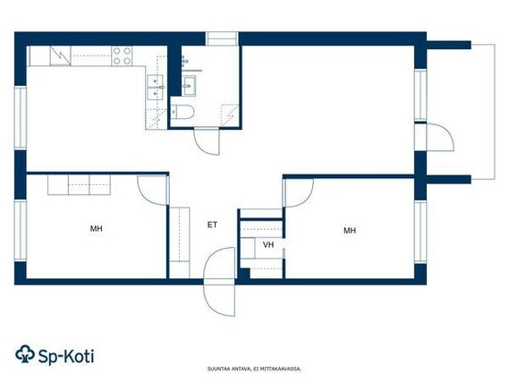 Rental Lappeenranta Skinnarila 3 rooms