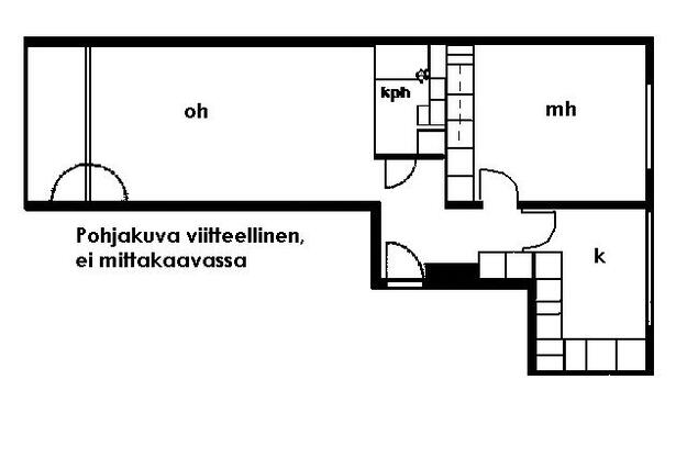 Vuokra-asunto Valkeakoski Keskusta Kaksio Yleiskuva