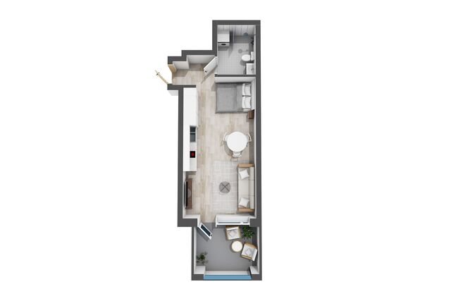 Rental Helsinki Herttoniemi 1 room -