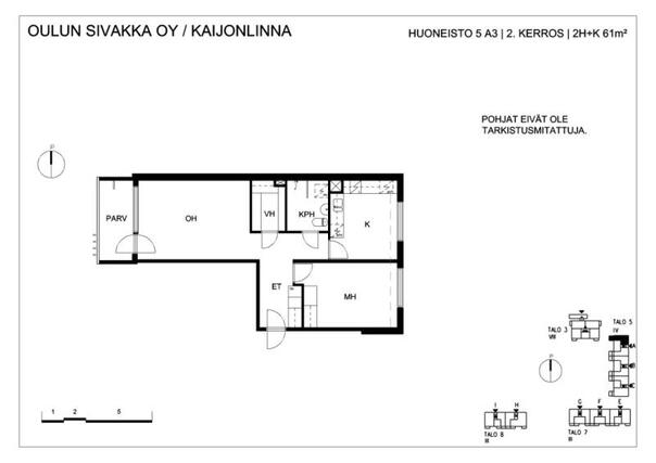 Vuokra-asunto Oulu Kaijonharju Kaksio