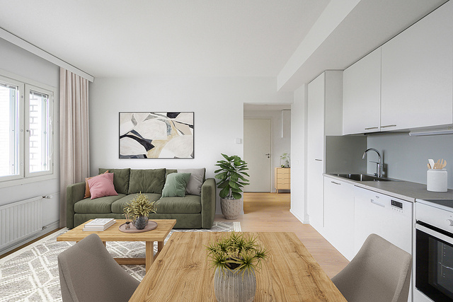 Rental Helsinki Pitäjänmäki 2 rooms Havainnekuva